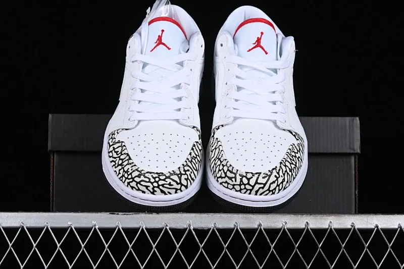 All categories Air Jordan Jordan series basketball shoes Air Jordan 1 Low Z version Air Jordan 1 Low AJ1 Joe 1 white burst pattern low-top cultural casual sneakers 338145-162